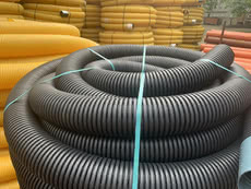 Дренажные перфорированные трубы в бухтах SN6 Ø 100мм TehnoWorld (Румыния)